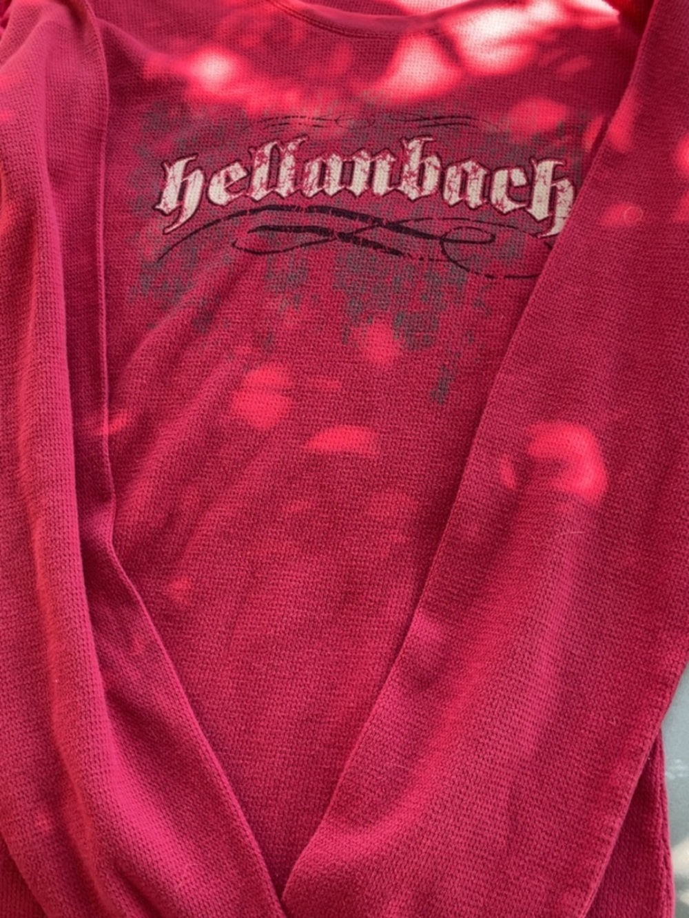Helianbach Pink Long-Sleeve V-Neck Sweater Top